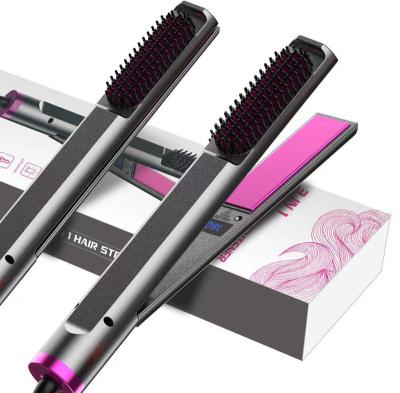 China Wholesale Professional RV Hair Straightener Comb 3 In 1 Flat Iron Nano Hair Straightener Comb for sale