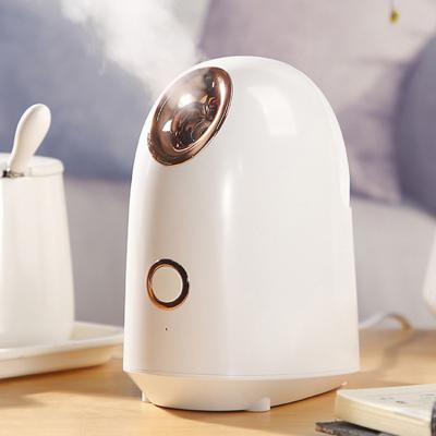 China Wholesale Warm Nano Ionic Face Humidifier Household DEEP CLEANING Mist Warm Steam Deep Peel Moisture Electric Facial Steamer 14.3*9*16cm CE for sale