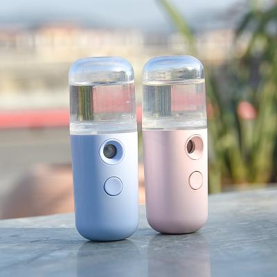 China Handy Refillable Nano Facial Steamer Moisturizer Skin Care Nano Beauty Ionic Hot Mist for sale