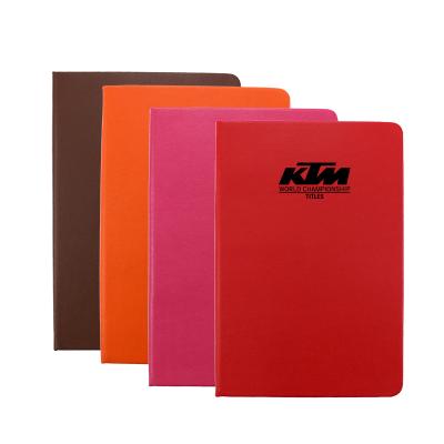 China Custom Printing Loose Leaf Elastic Bandage PU Leather Notebook With Emboss Logo School Corporate Notepad for sale