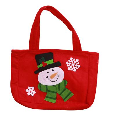 China New Fashion Christmas Decorations Items Mini Decoration Supplies Cloth Tote Promotional Christmas Bag For Candy Gift for sale