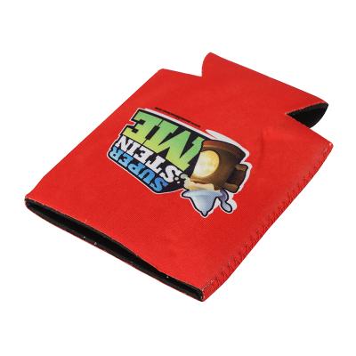 China Waterproof Customized Printed Reusable Neoprene Can Sleeve Washable Beer Soda Cola Cooler Bag for sale