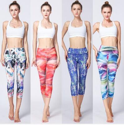 China 2021 New Women Fitness Yoga Sports Antibacterial Pants Running 3/4 Pants Trousers for sale