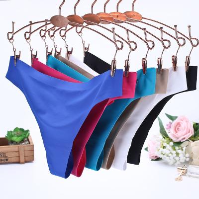 China Antibacterial Seamless Ice Silk Women Panties On Stock for sale