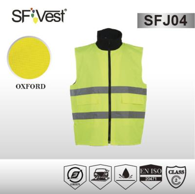 China En ISO 20471 waterproof Reflective Safety Jacket , workwear hi vis reflective jacket for sale