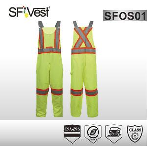 China Workmens man adult Overalls Or Coveralls With polyester and cotton reflective tape CSA Z96-09 for sale