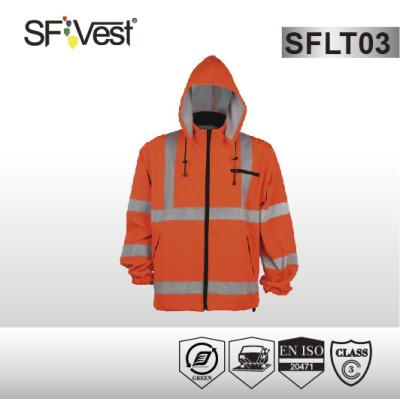 China 2  pockets  polyester fleece Hi Vis Sweatshirt with zipper at the closure EN ISO 20471 for sale