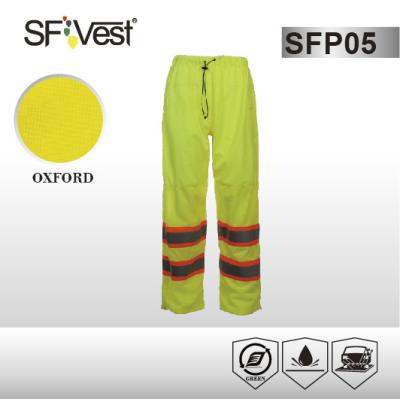 China ANSI /ISEA 107-2010 100% polyester fabric  Work Wear Pants Reflective Safety Pants with high reflective tape for sale