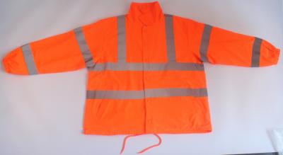 China High visibility reflective tape fleece hoodie jacket / Men hi vis workwear for sale