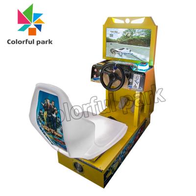 China Plastic Kid's Play Indoor Coin Operated Machine Racing Simulator Amusement Park Rides Ride On Car for sale