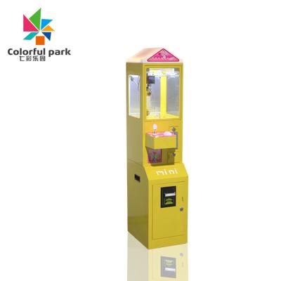 China Entertainment Guangzhou Colorful Park Mini Claw Machine Crane Game Coin Operated Yellow Claw zu verkaufen