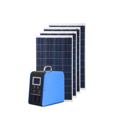 China Volume: 0.56CBM / Weight: 110Kg Portable Solar Panel Kit, Mini Solar Power System For Home For Pakistan for sale