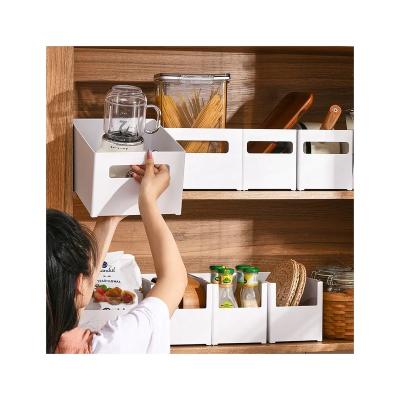 China Creative Bathroom Bedroom Kitchen Storage Snacks Drinks Storage Rack Household Storage Organizer Universal Plastic Bin for sale