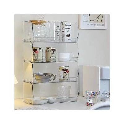 China U-Shape Opening Professional Manufacturer Acrylic Dish Storage Storage Racks Cup Drying Rack With Factory Price Discount for sale