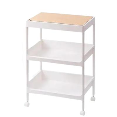 China Modern Plastic Mobile Multi-Layer Kitchen Storage Trolley Factory Supply Slim Cart Stand With Wheel for sale