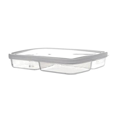 China Hot Sale China Wholesale Microwavable Kitchen Storage Box Plastic Clear Airtight Containers For Organization for sale