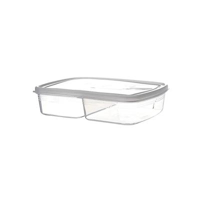 China Hot Sale Microwavable Wholesale Lid Small Kitchen Containers Food Grade Airtight Clear Plastic Container Pet for sale