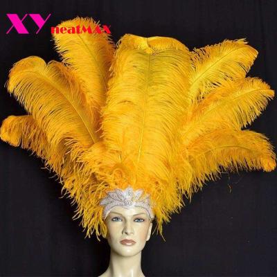 China Durable Best Quality Dyed Feather 75-80cm Biggest Ostrich Feathers for sale