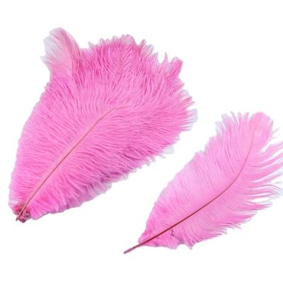 China Large Party 50-55cm Feathers Rose Gold Feathers For Wedding Centerpieces Table Decoration for sale