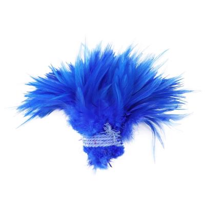 China Party Factory Wholesale Snow Chicken White Cock Schlappen Feathers Tied For Fashion Clothing Design for sale