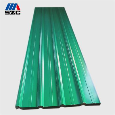 China Construction 0.23mm Color Prepainted PVC/PVDF/PE/HDP Coated Gi Corrugated Galvanized Steel Roofing Sheets for sale