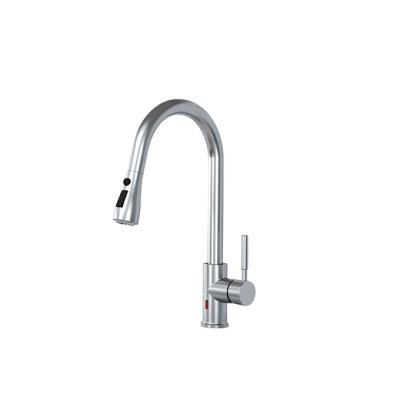 China Electric Faucets Kitchen Faucet Manufacturer Cheap Single Handle Pull Out Kitchen Taps Sink Faucet for sale