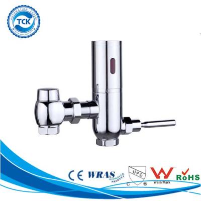 China Commercial Body Squat Pan UPC Auto Operation Metal Flush Valve Automatic Toilet for sale