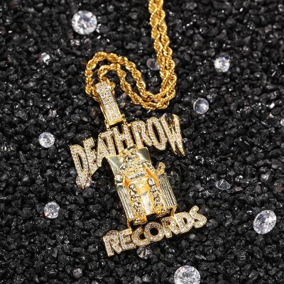 China DEATH ROOM Full Letter Zircon Hot Sale Zircon Hippie Hippie Pendant Necklace for sale