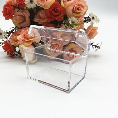 China DIY Recyclable Handmade Wedding Party Favors Souvenirs Gifts Plastic Transparent Chest Candy Box for sale