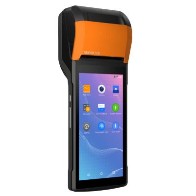 China SUNMI V2 Android handheld touch screen all in one sunmi 8GB ROM 1GB RAM 2d pos systems mobile scanner possystems for sale