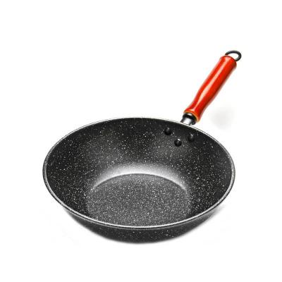 China Cookware Type Sustainable Traditional Round Cast Iron Wok Gas Stove Feature Eco Friendly Original Material Wok for sale