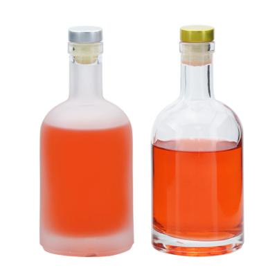 China Wholesale 500ml 700ml 750ml 1l Glass Gin Frasco De Vidrio Liquor Bottle Empty Decaled Liquor Wine Storage Bottle Diffuser Glass for sale