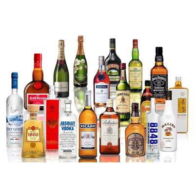 China Sweet Hot Sale High Grade Square 250ml 500ml 750ml 1000ml Wine Liquor Glass Bottle For Whiskey for sale