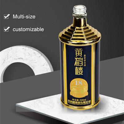 China Custom 750ml empty decaled liquor wine storage vodka champagne bottle 250ml 700ml wine glass bottle 1 liter vidrio envases for sale