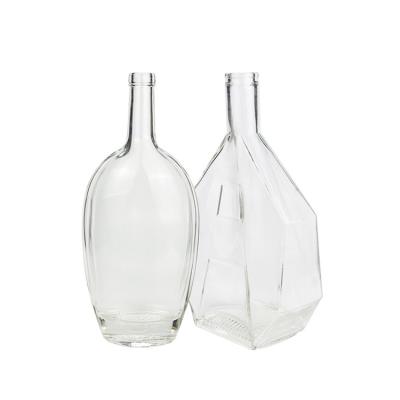 China Cheap Colorful Liquor Wine Storage Factory Price Glass Bottle 750ml Liquor With Cap for sale