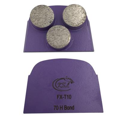 China Lavina Eco-Friendly Easy Shape Change Concrete Grinding Shoes Flat Insert Grinding Pads for sale