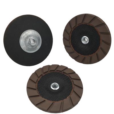 China New Design Eco-friendly Edge Polishing Concrete Floor Grinding 5 Inch Fiberglass Ceramic Grinding Pad for sale