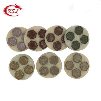 China Best Shine Hook And Loop Diamond Fiber Burnishing Polishing Sponge Pad For Concrete Floor for sale