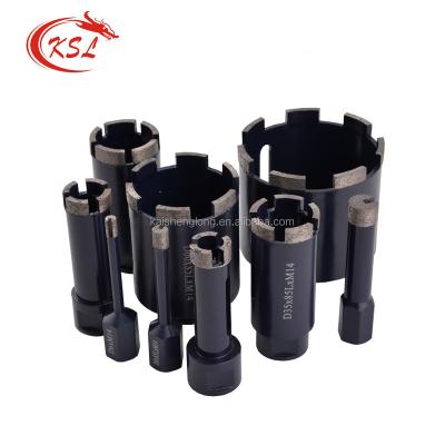 China Marble Internal Wire Sintered M14 Diamond Stone And Hole Saw Core Borehole Drill Bits for sale