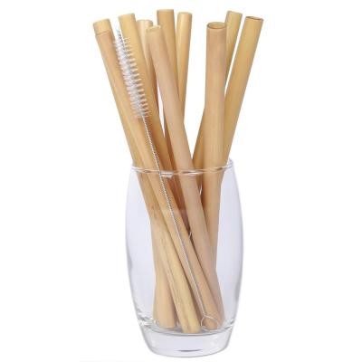 China Logo Reusable Bamboo Drinking Straws Customized Eco Friendly BAMBOO for sale