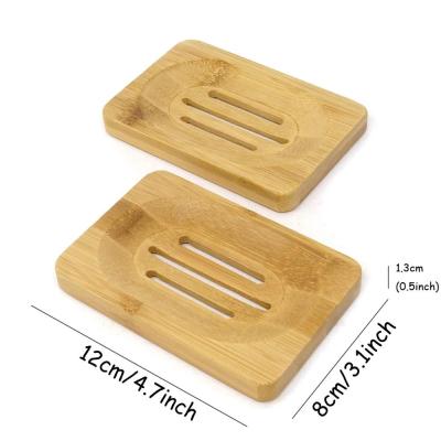 China 2PCS Modern Hand Craft Bamboo Soap Dish for sale