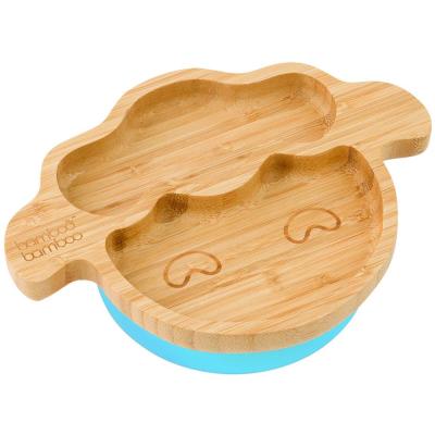 China 16*14.4*5.5cm Bamboo Baby Flat Plates Baby Safety Product Feeding Mother And Baby Products for sale