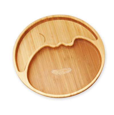 China High Quality Food Safety Certificate Bamboo Silicone Baby Suction Baby Food Dish For Toddler for sale