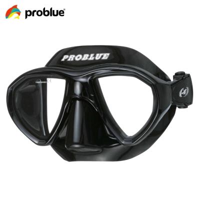 China SCUBA / MS-251B Snorkeling - Black Silicone Masks For Scuba Diving for sale