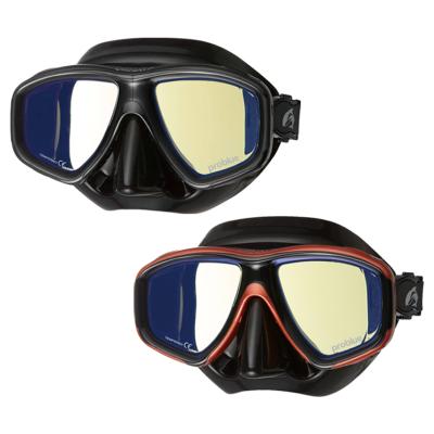 China SCUBA MS-252BTC - black silicone skirt coating lens masks for scuba diving for sale