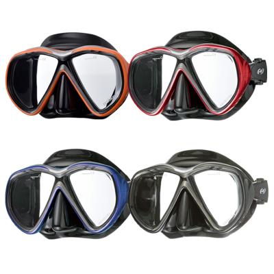 China SCUBA / black silicone skirt snorkeling mask for freediving professional making scuba MS-A248B for sale