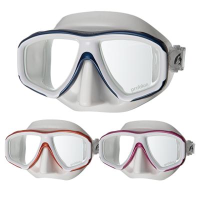 China SCUBA / snorkeling fashion styling color design mask for professional scuba diving mask MS-252W for sale