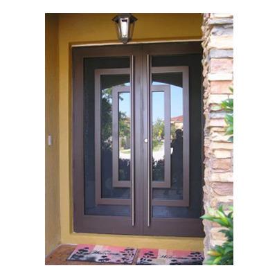 China Professional Heat Insulation China Iron Door Designs Iron Door Wrought Iron Glass Door for sale