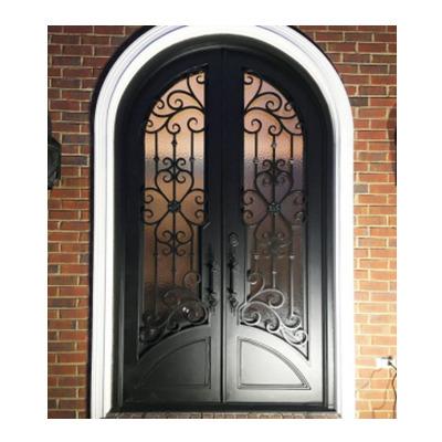 China Heat Insulation Guaranteed Quality Iron Doors Modern Wrought Iron Security Door Wrought Iron Door for sale