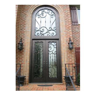 China High Quality Heat Insulation Front Door Iron Wrought Prices Cast Iron Door for sale